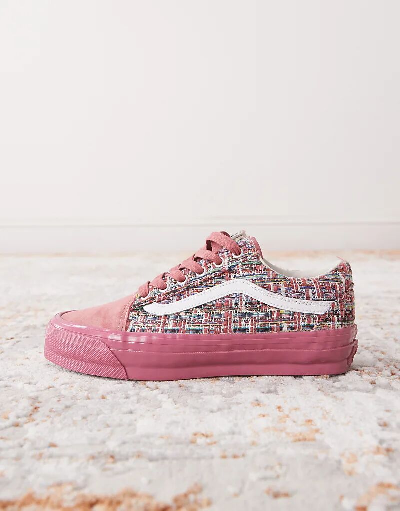 Кроссовки Vans Premium Old Skull розового цвета — фото 2