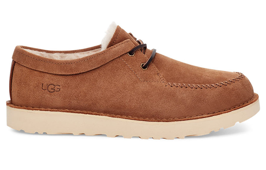 Мужские зимние ботинки UGG Campout короткие с овчиной, коричневый — фото 3