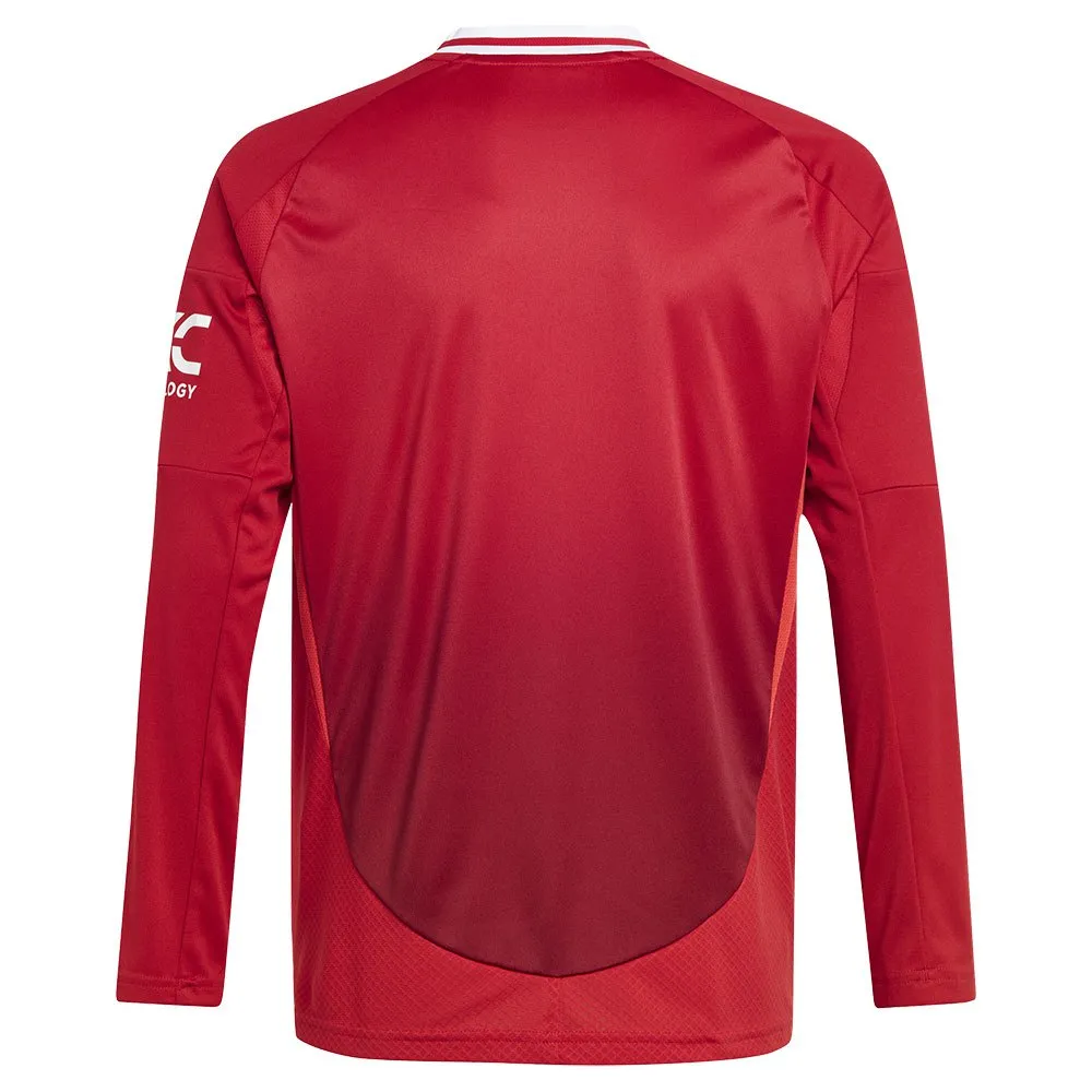 Лонгслив adidas Manchester United 24/25 home junior, красный — фото 2