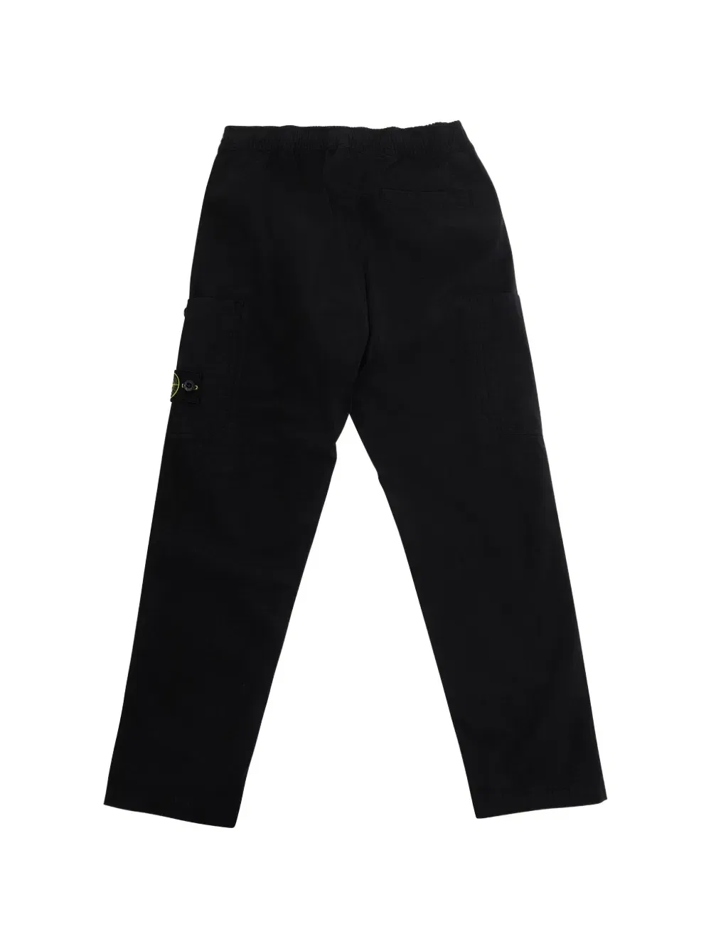 Хлопковые брюки карго с логотипом Stone Island Junior, черный — фото 2