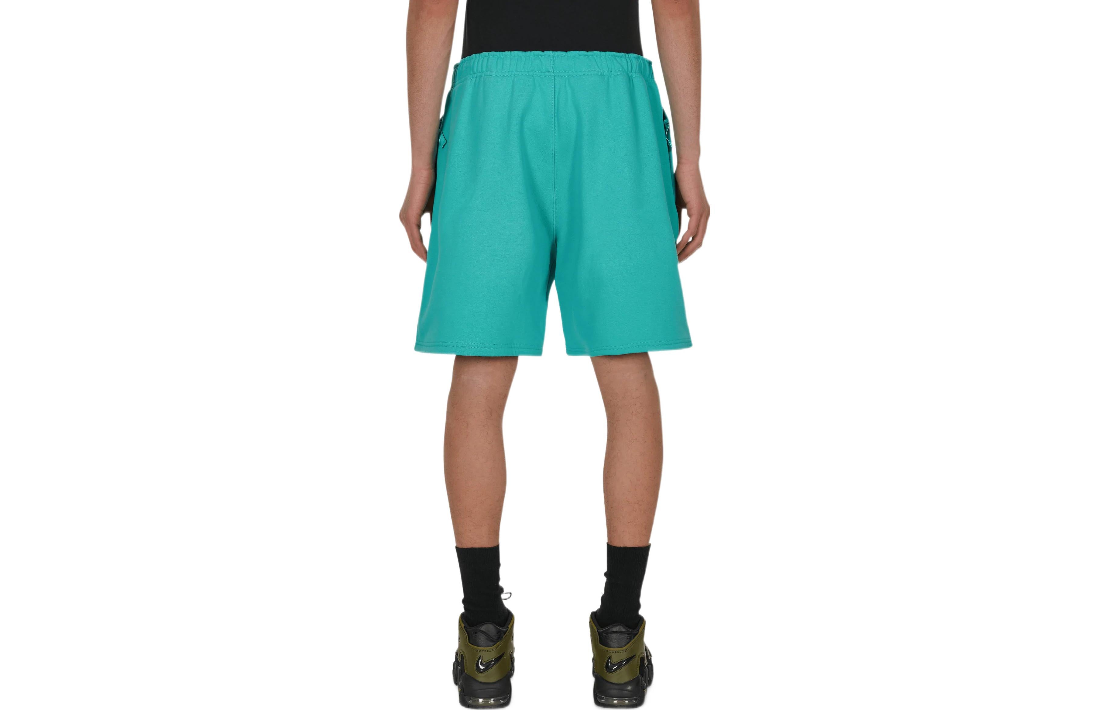 Шорты Men's Nike Special Project Solo Swoosh Solid Color Logo Embroidered Straight Shorts Blue Green DV3055-392 — фото 2