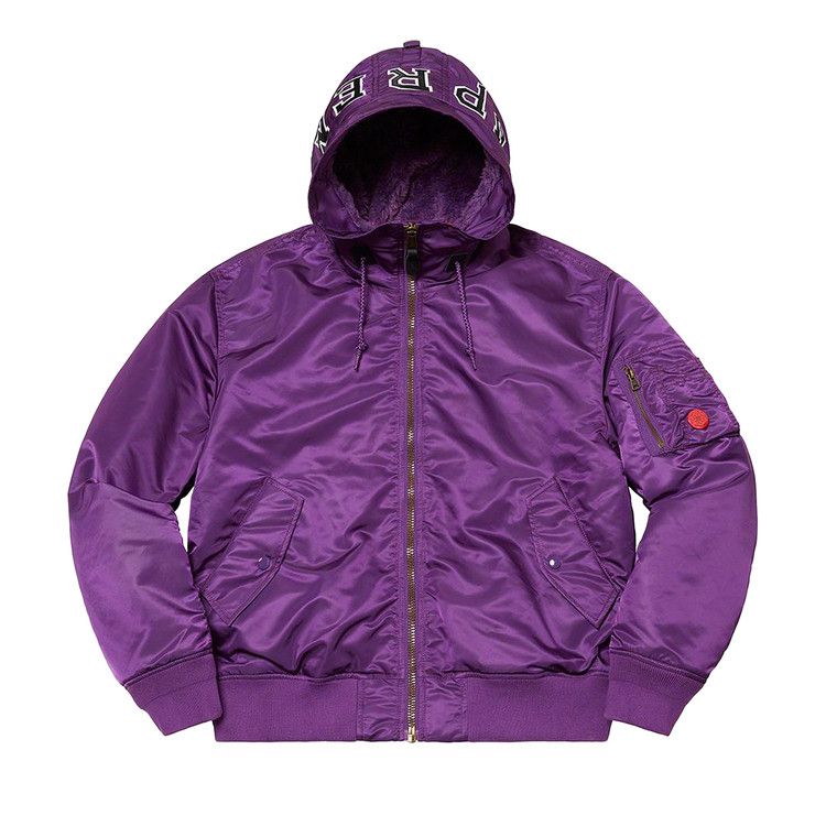 

Куртка Supreme Hooded MA-1, Purple