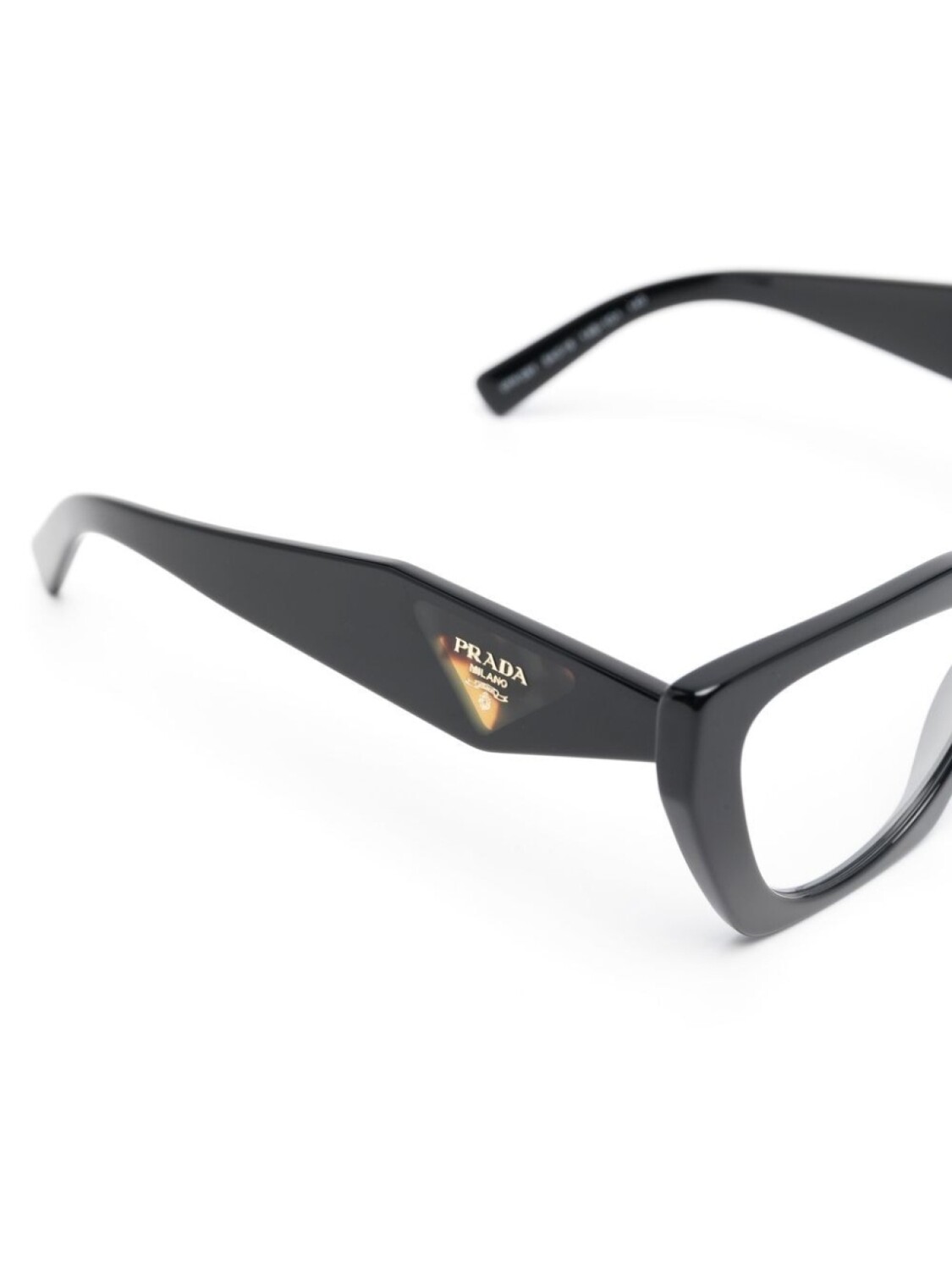 Prada Eyewear очки в оправе 'кошачий глаз' с логотипом, черный — фото 3