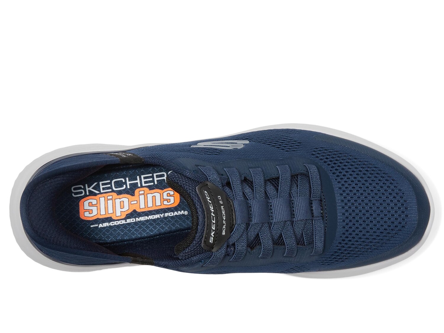 

Кроссовки SKECHERS Bounder 2.0 Emerged Hands Free Slip-Ins, темно-синий, Синий;серый, Кроссовки SKECHERS Bounder 2.0 Emerged Hands Free Slip-Ins, темно-синий