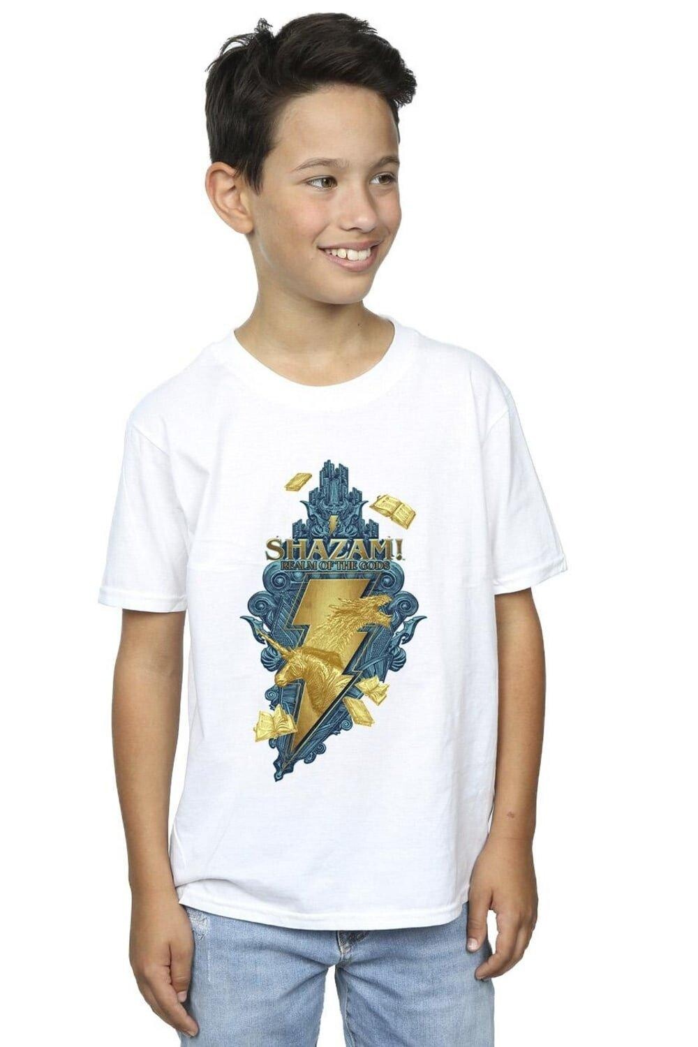 

Футболка Shazam Fury Of The Gods Golden Animal Bolt DC Comics, белый