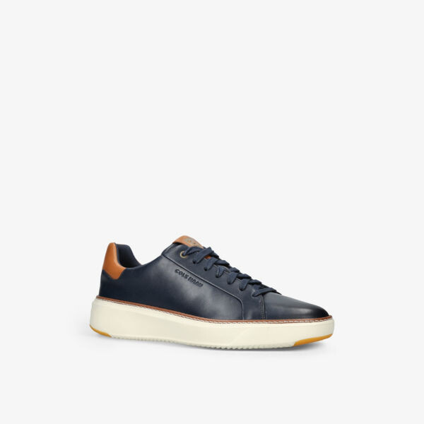 Кожаные кроссовки grandpro topspin с низким берцем Cole Haan, синий — фото 3