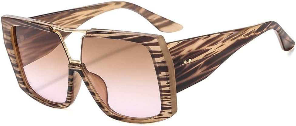 

Большие солнцезащитные очки для женщин в винтажном стиле, мужские солнцезащитные очки зеленого цвета с защитой от УФ-излучения UV400, роскошные, мужские и женские TYUVIVO, Stripe