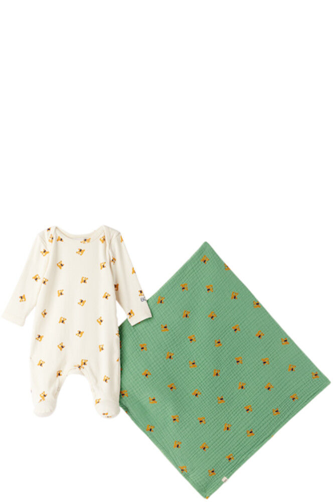 

Детский пижамный комплект Off-White & Green Fairy Dog Bobo Choses