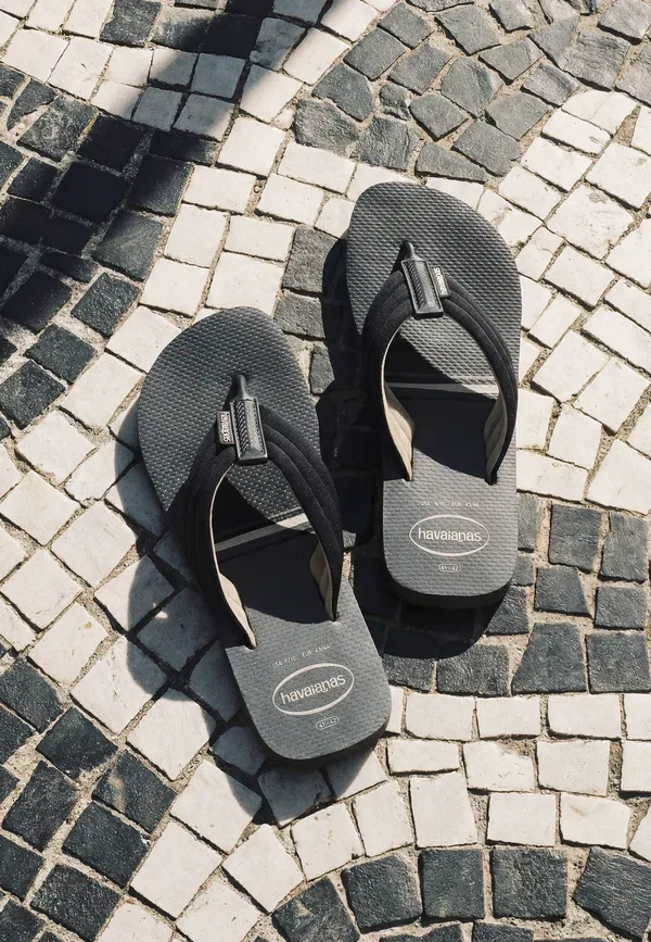 Сандалии Urban print Havaianas, стальной серый черный
