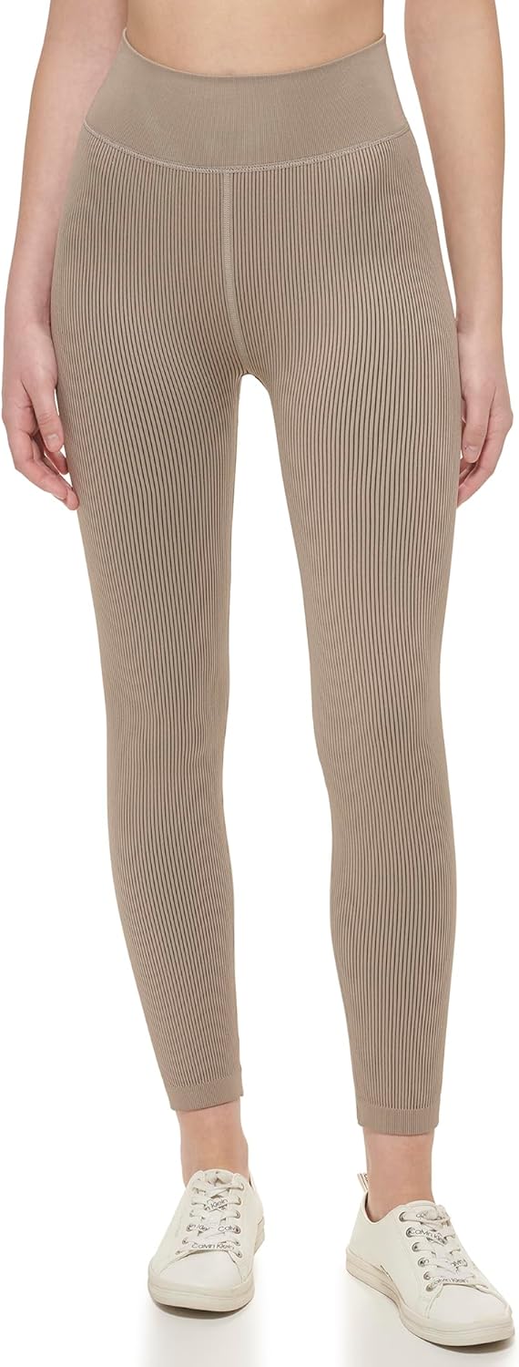 

Женские ребристые леггинсы Calvin Klein Performance с высокой талией 7/8, Moonrock
