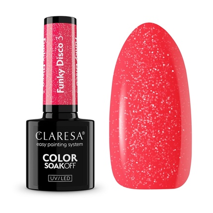

Лак для ногтей Funky Disco Hybrid 3,5 г Claresa