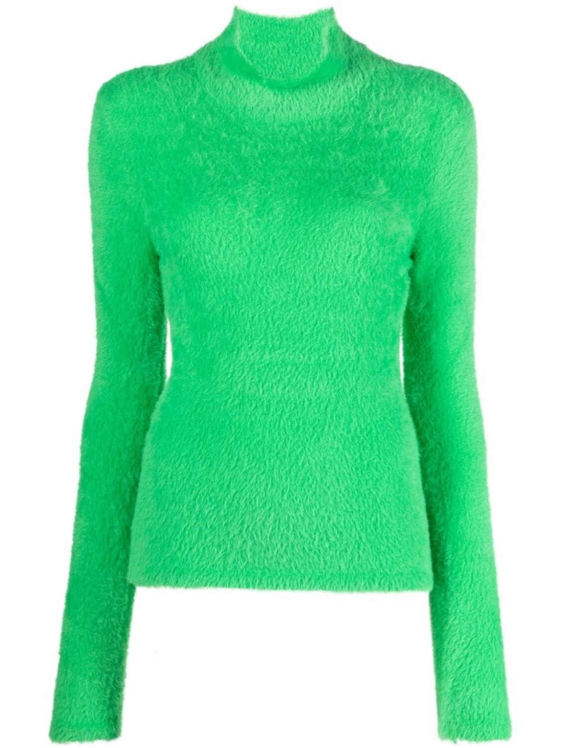 

TWINSET джемпер из искусственного меха с высоким воротником, зеленый
