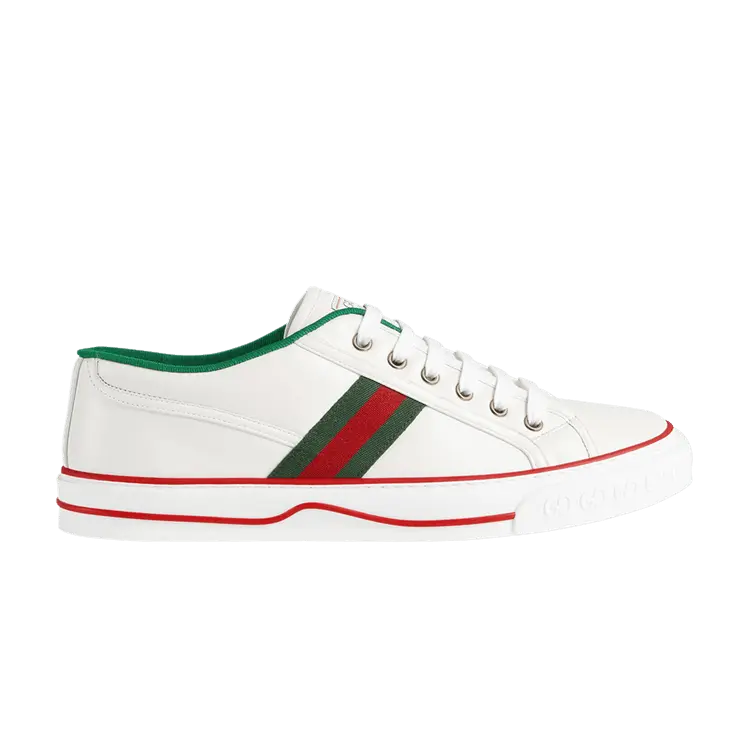 

Кроссовки Gucci Tennis 1977 White Green Red, белый