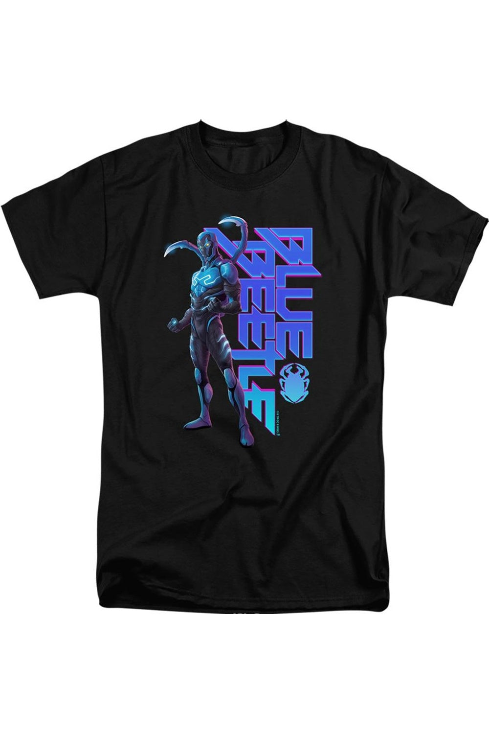 

Футболка Blue Beetle (2023) Standing Short Sleeve Adult Tall Tee / T-shirt Gildan, черный