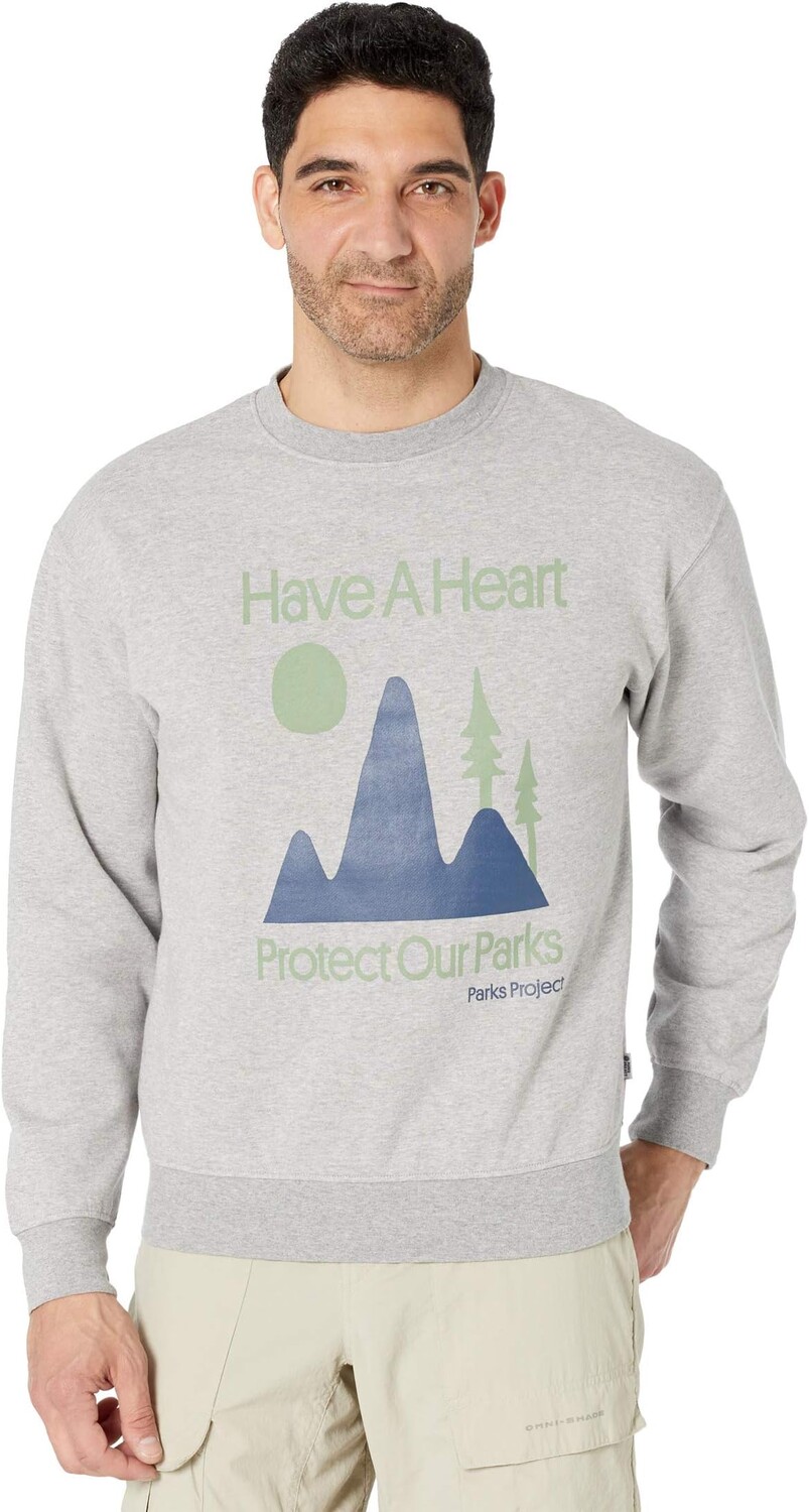

Толстовка Parks Project Have A Heart, Protect Our Parks Crew Neck, серый