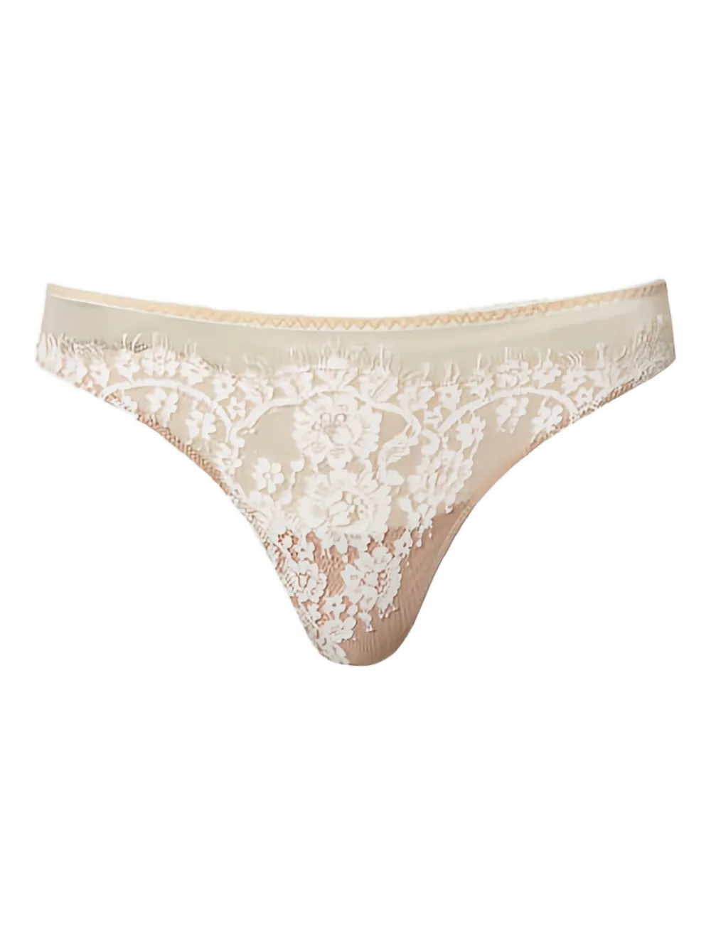 

Кружевная стринги из тюля TWINSET, нейтральный