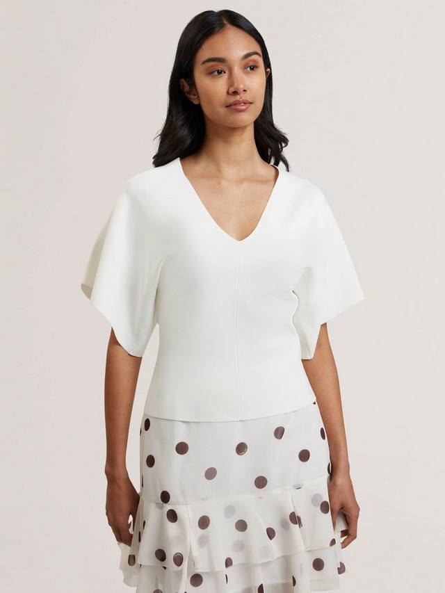 

Топ с v-образным вырезом reginah Ted Baker, белый