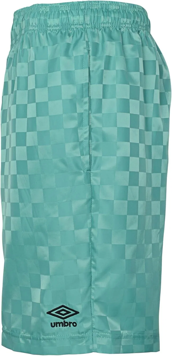 Шорты для мальчиков Checkerboard Umbro, цвет Mint/Black Beauty — фото 2