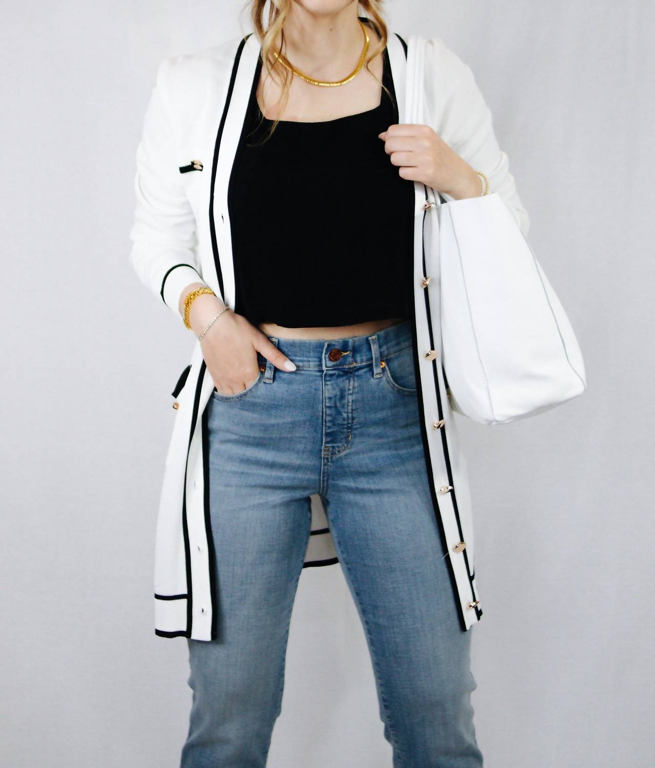 

Кардиган Rose в цвете Off White Aaron & Amber