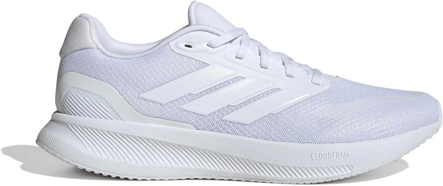 Мужские беговые кроссовки Adidas Runfalcon 5, Cloud White Cloud White Cloud White — фото 4