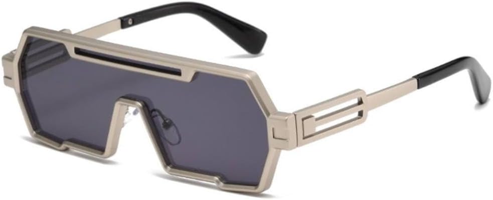 

MUTYNE Винтажные солнцезащитные очки в стиле стимпанк для мужчин, квадратные линзы, панк-очки для женщин, металлическая оправа, модные ретро-очки, защита от УФ-излучения UV400, C2