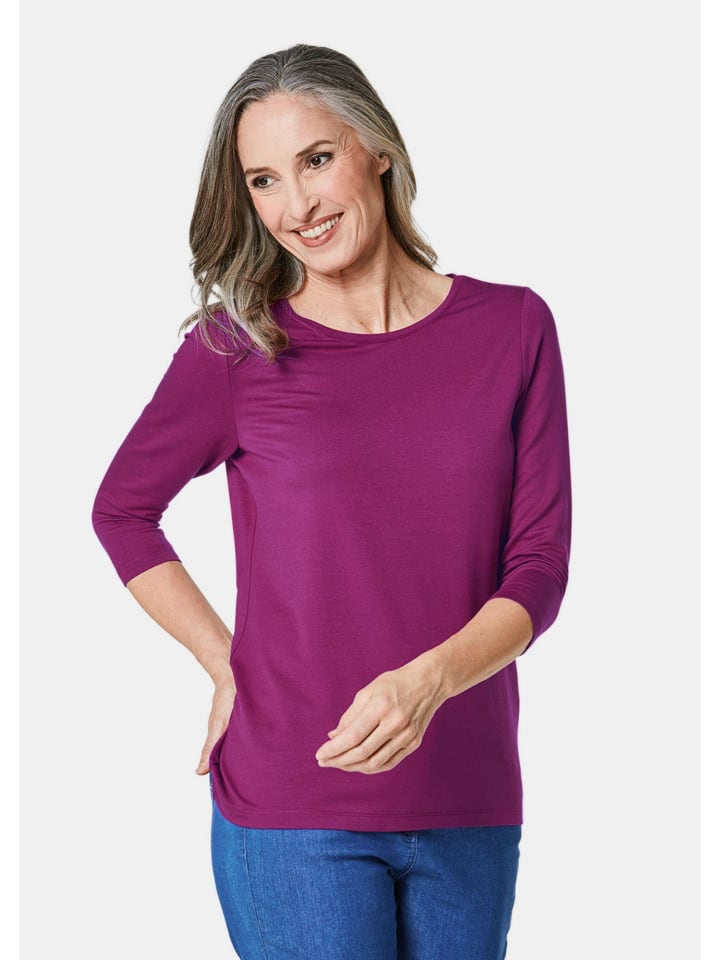 

Рубашка с рукавами 3/4 в цвете цикламен, которую легко комбинировать GOLDNER