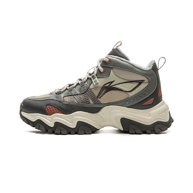 

LiNing Shan Xing Модные кроссовки с высокой амортизацией и отскоком, повседневные, унисекс, жемчужно-белые/черный