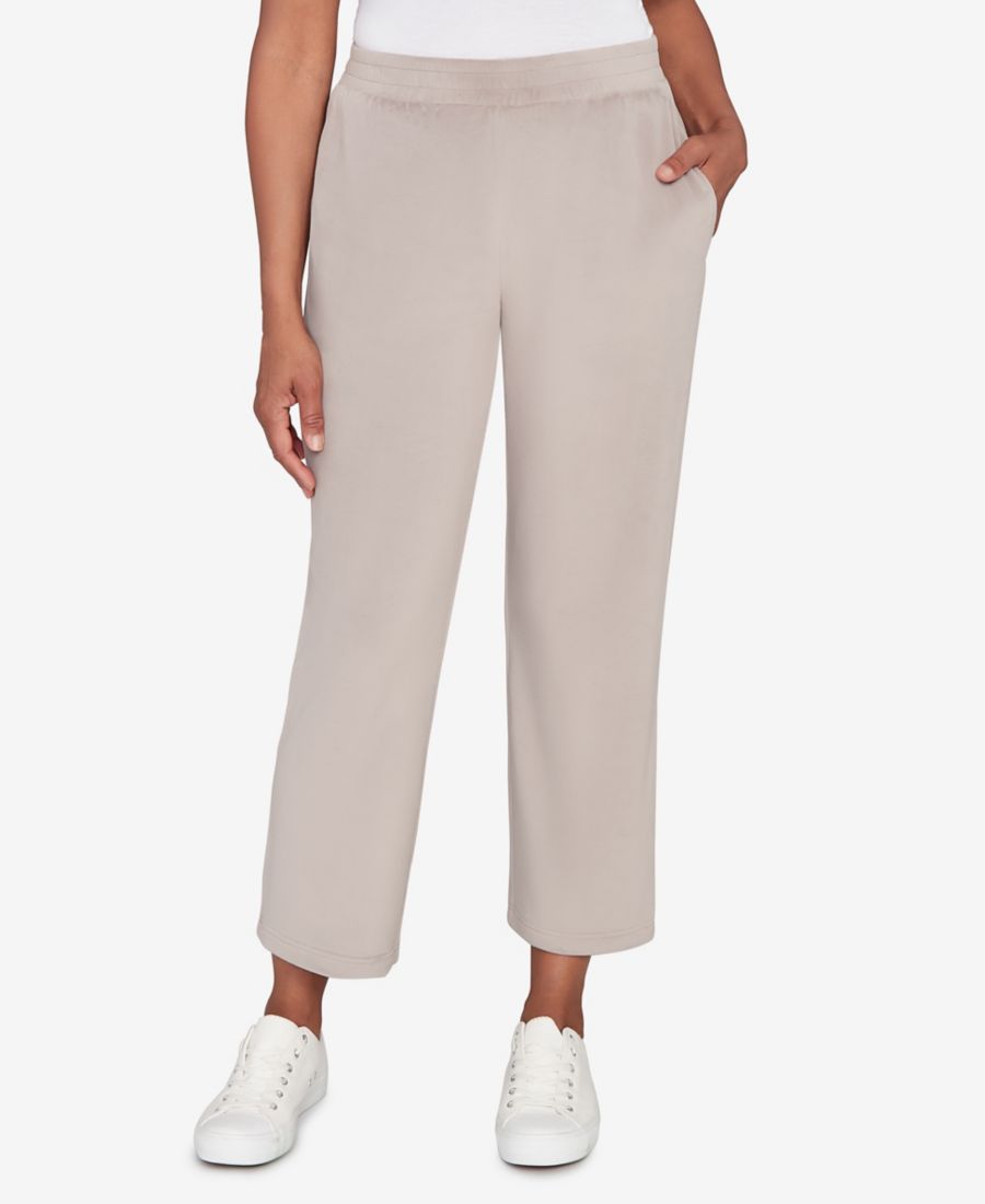 

Укороченные брюки Calm Luxe Double Knit большого размера Alfred Dunner, Slate