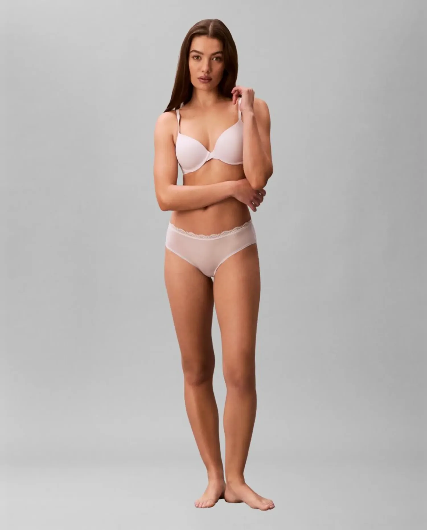 Набор из 3 хипстер-трусиков MICRO STRETCH W LACE Calvin Klein, мультиколор — фото 2