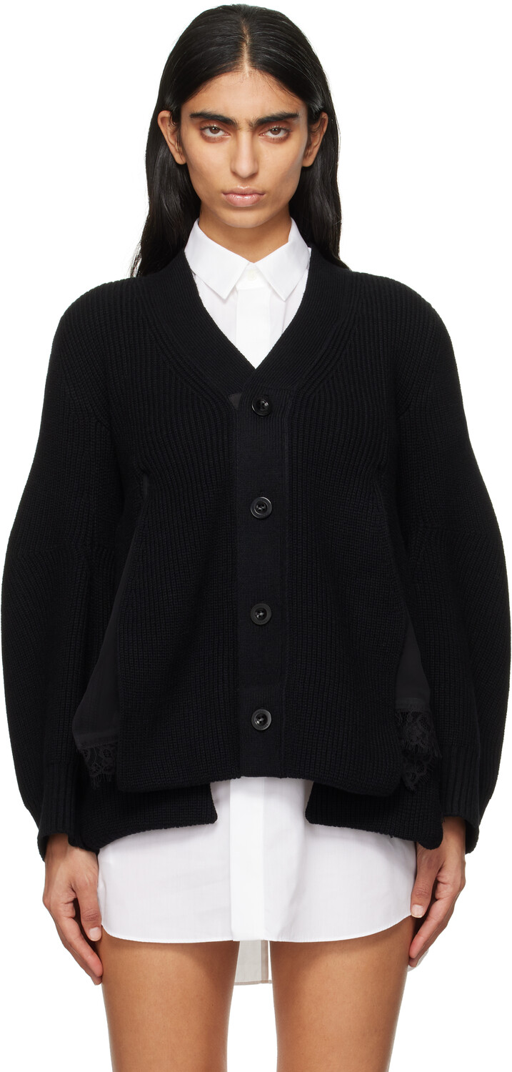 

Шерстяной вязаный кардиган sacai
