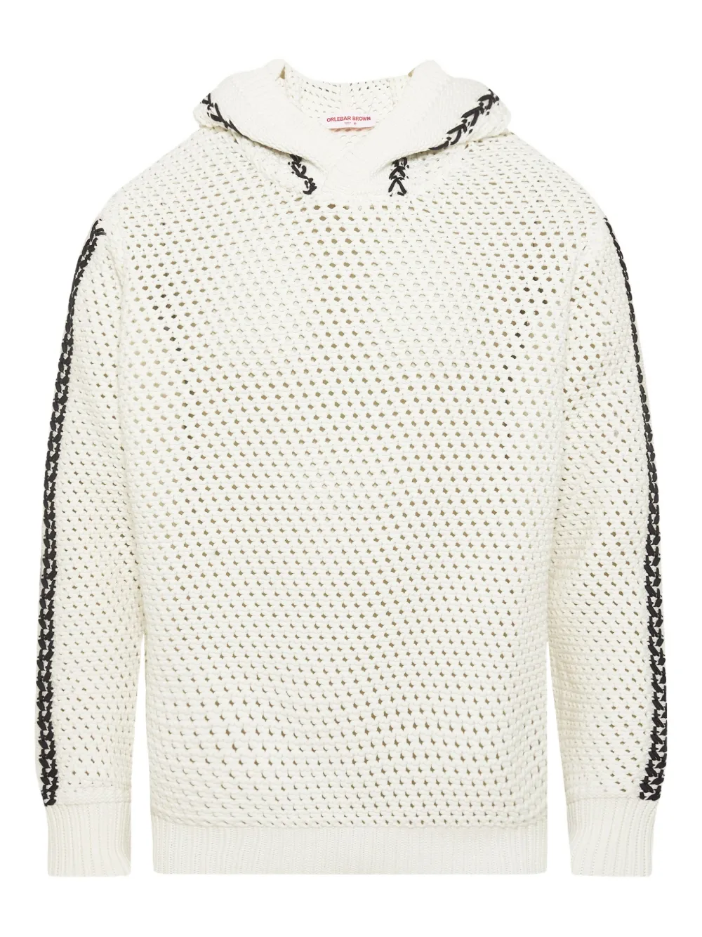 

Толстовка Kirk с открытой вязкой и декоративным швом Orlebar Brown, белый