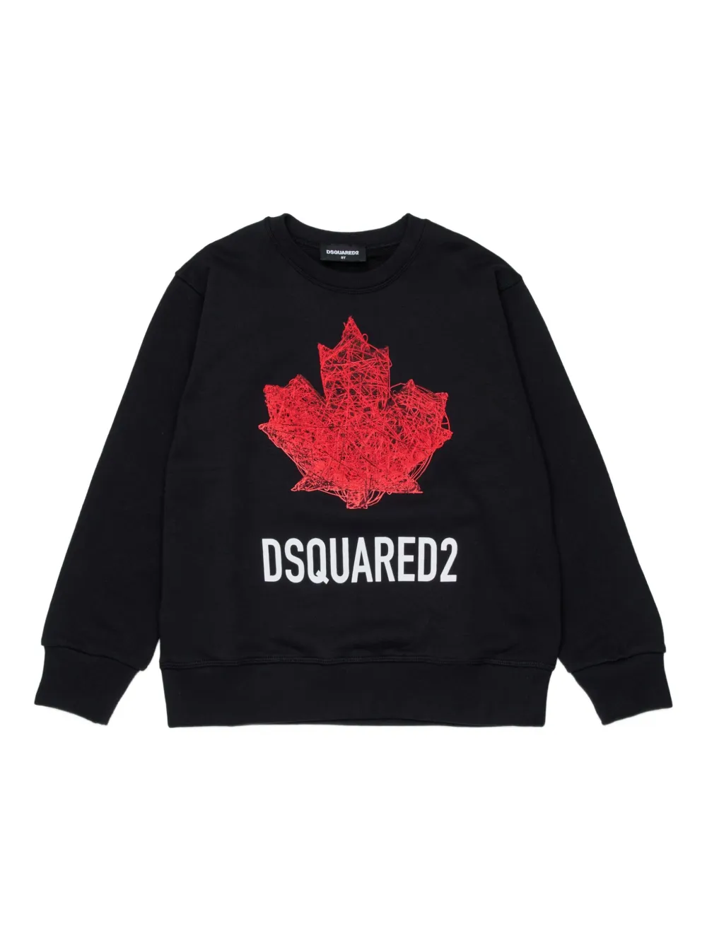 

Толстовка Slouch с принтом Dsquared2 Kids, черный