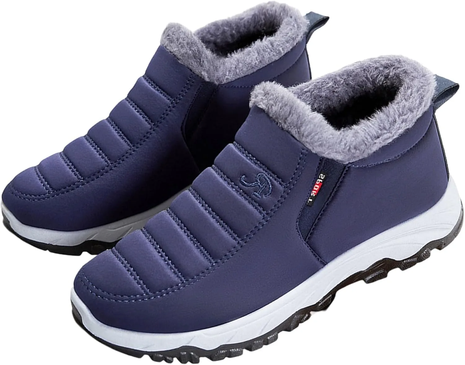 Кроссовки Herren Schuhe Herren Wintermode Einfarbig Plus Stiefel Warme Bequeme Schneestiefel Generic, синий