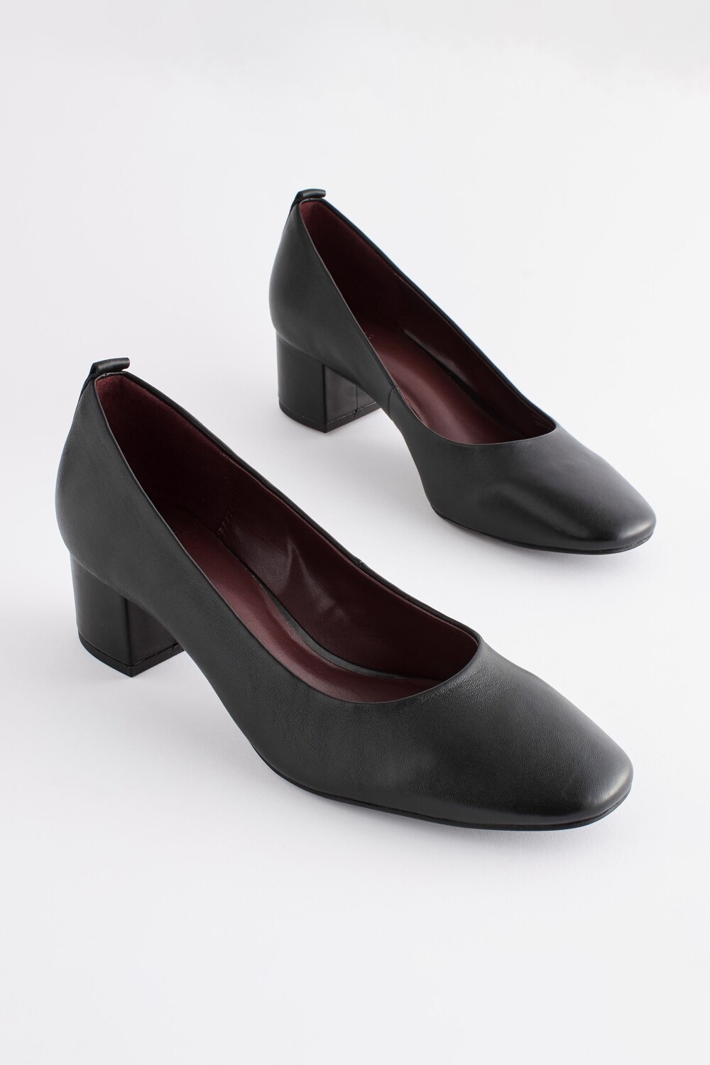Кожаные туфли Forever Comfort на невысоком каблуке Next, черный — фото 4