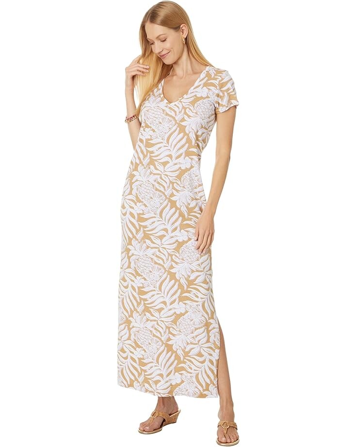 

Платье Lilly Pulitzer Etta Short Sleeve Maxi Dr, цвет Bon Vivants