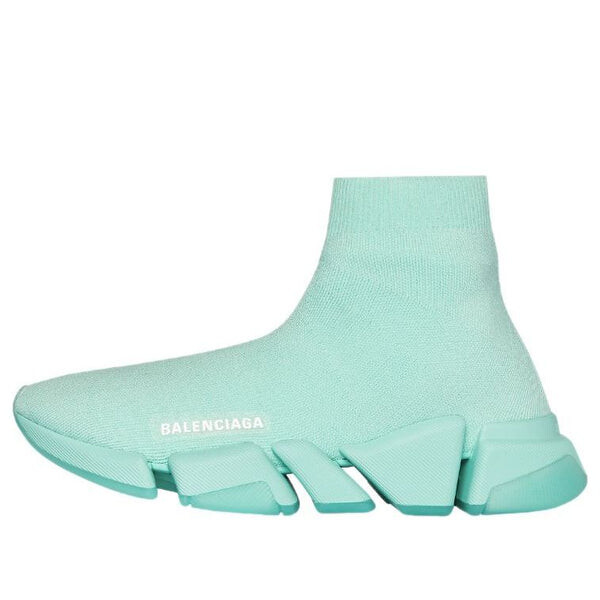 Кроссовки speed 2.0 sneakers 'recycled transparent sole mint' Balenciaga, мультиколор