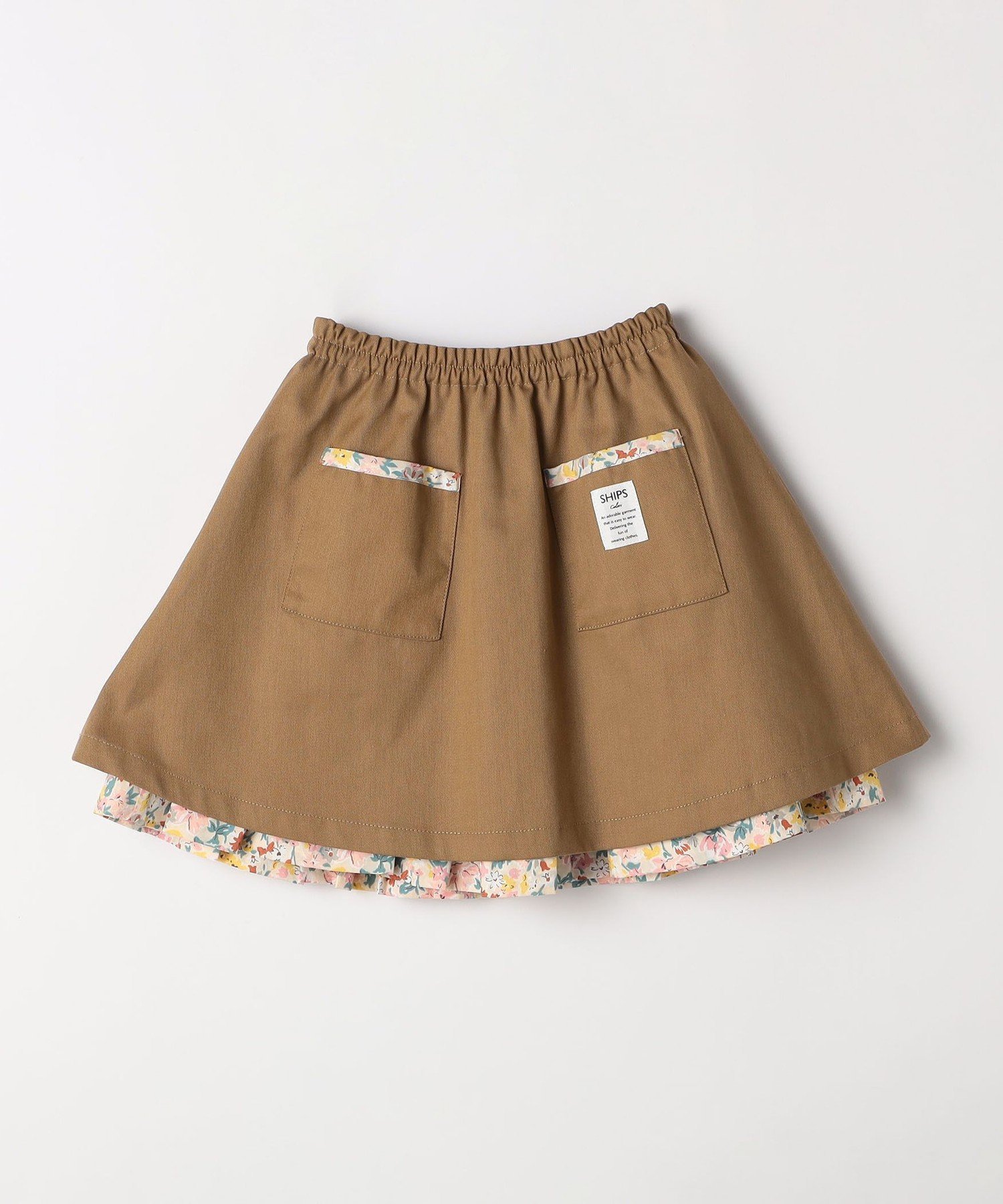 Цвета: 100~140 см / <Машинная стирка> Двусторонняя юбка SHIPS Colors, Beige — фото 3