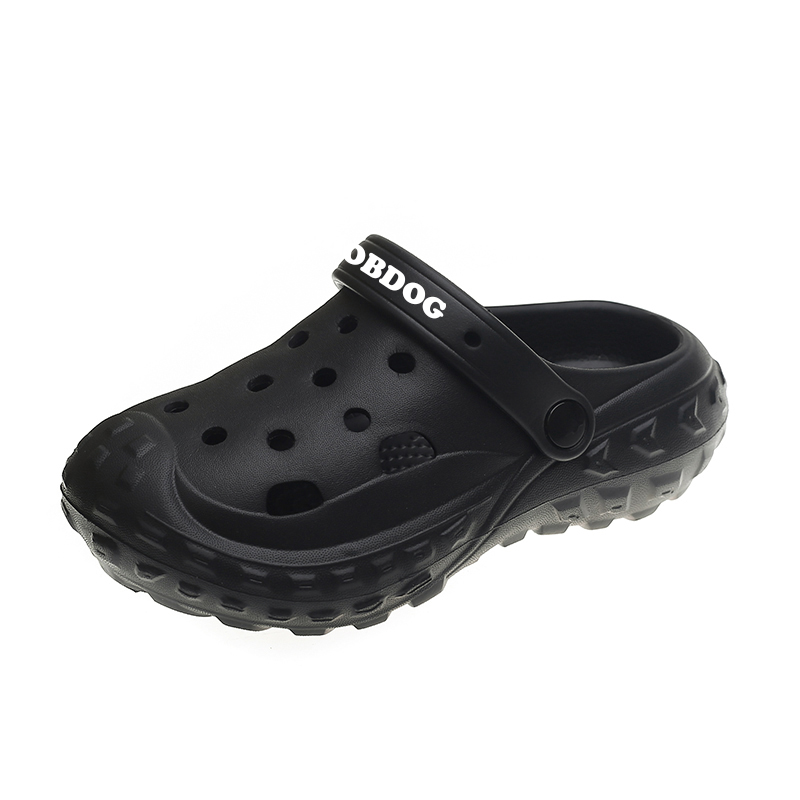 

Детские тапочки из нескользящей, износостойкой и дышащей ткани BOBDOG, черный