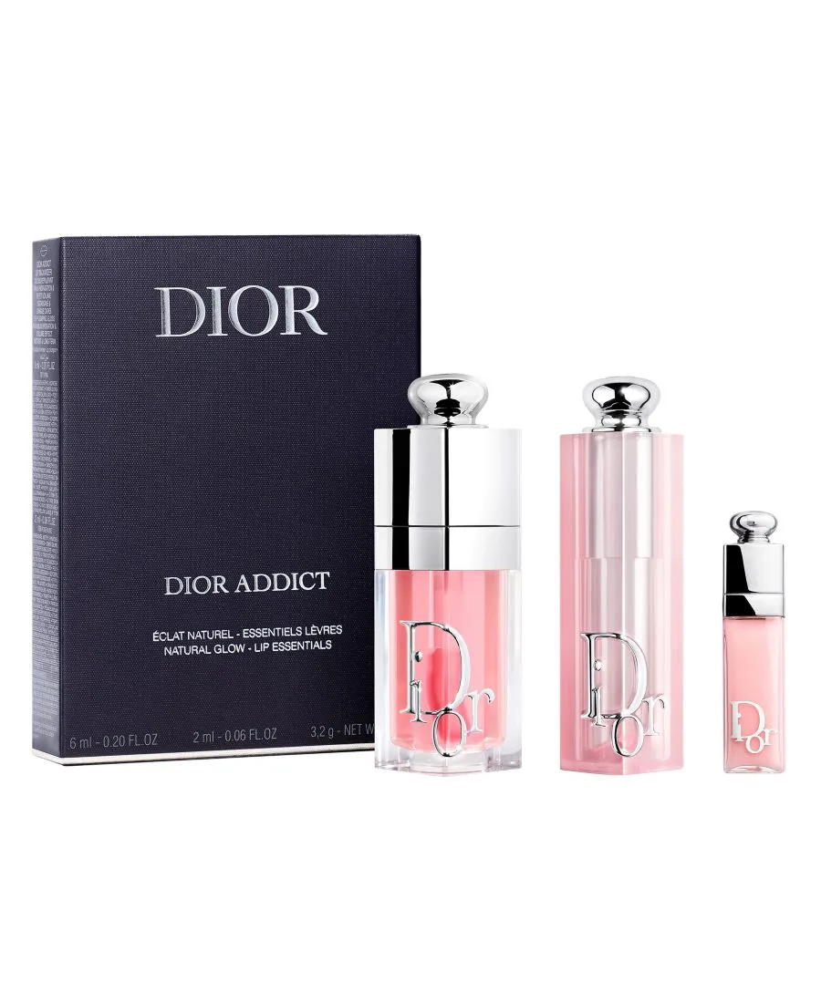 DIOR Набор из 3 предметов: увлажняющий бальзам и масло для губ Addict