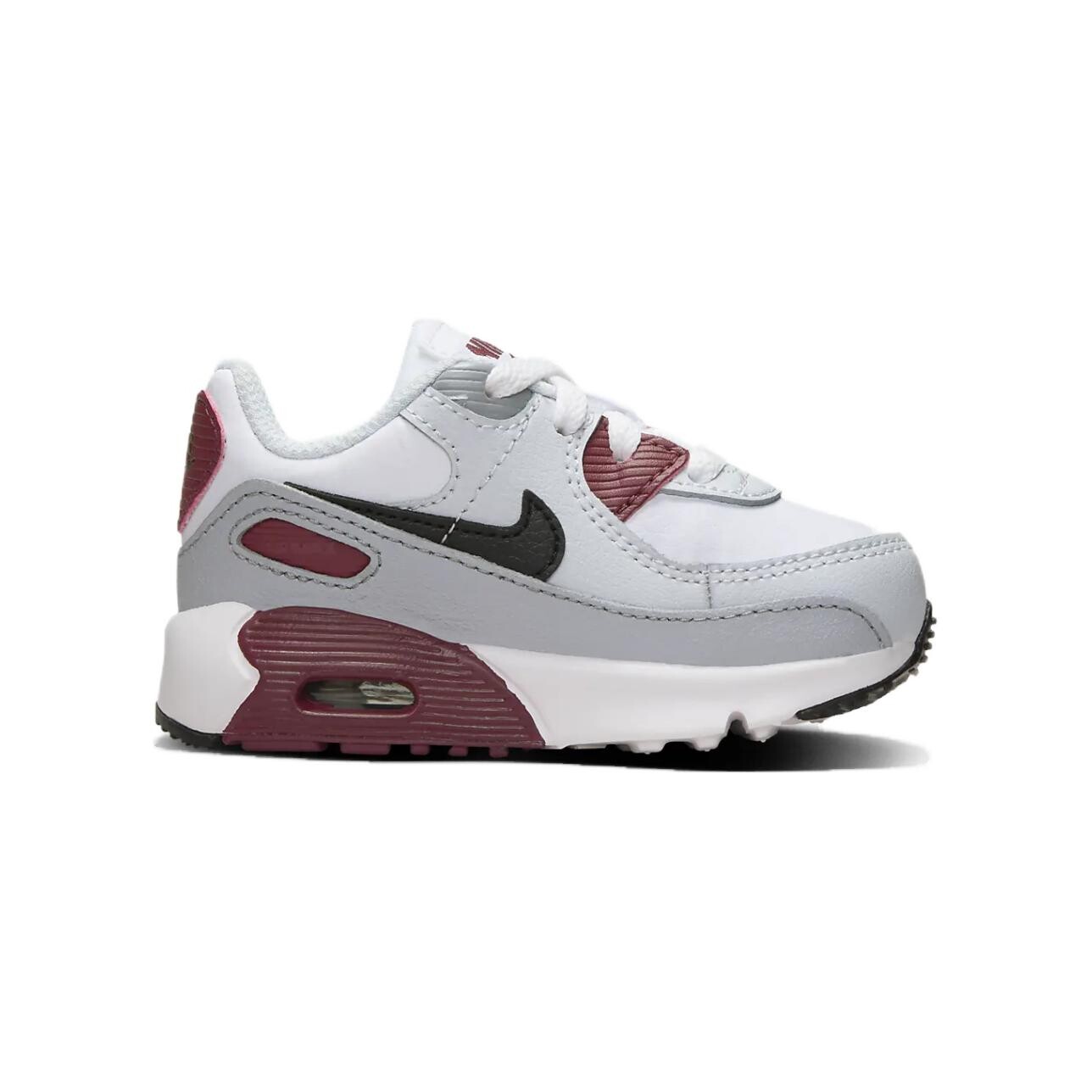 Кроссовки Nike Air Max 90, темно-красный/белый/серый — фото 2