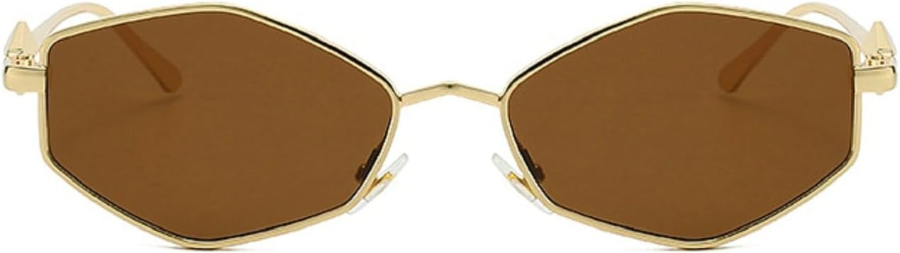 

Ретро-солнцезащитные очки для женщин и мужчин в винтажном стиле 90-х, модные многоугольные солнцезащитные очки, женские солнцезащитные очки синего и зеленого цвета mincl, C4