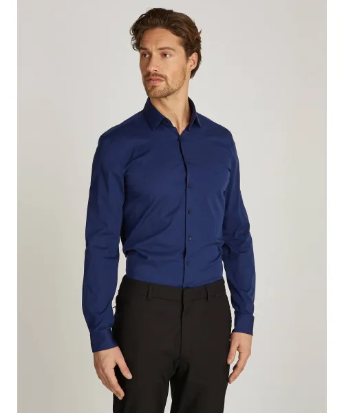 

Рубашка Slim fit Calvin Klein, синий
