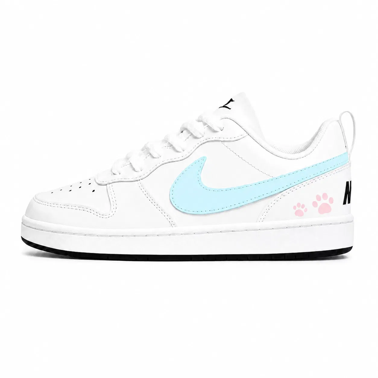 Кроссовки для скейтбординга детские Nike Court Borough Abrasion Resistant Pink Blue — фото 3