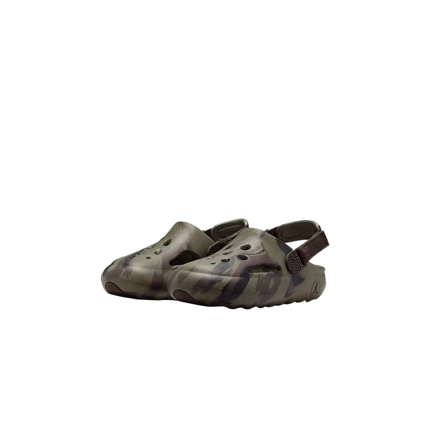 Детские клоги Jordan Hydrip дышащие Medium Olive/Black/Baroque Brown — фото 4