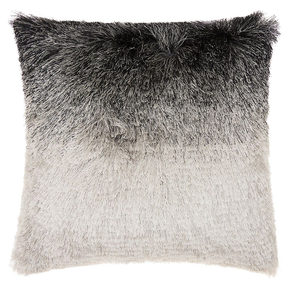 

Декоративная подушка Mina Victory Illusion Shag, цвет Black Silver