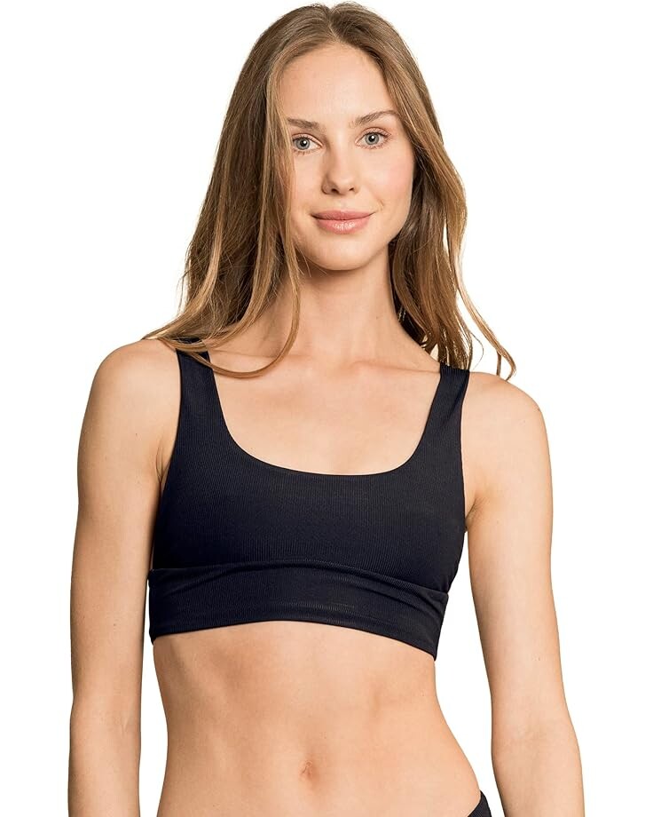 

Пляжный топ Maaji Jade Rib Donna Sporty Bralette Top, черный
