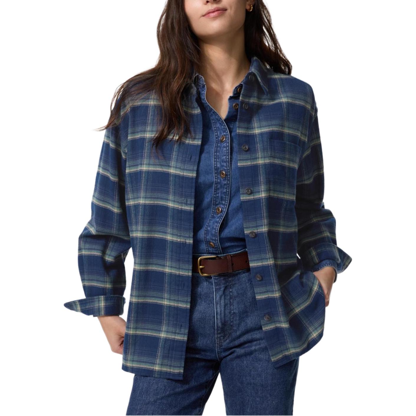 

UNIQLO Темно-синяя женская рубашка