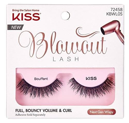

Поцелуй, Накладные ресницы на полоске, Начес Blowout, KISS