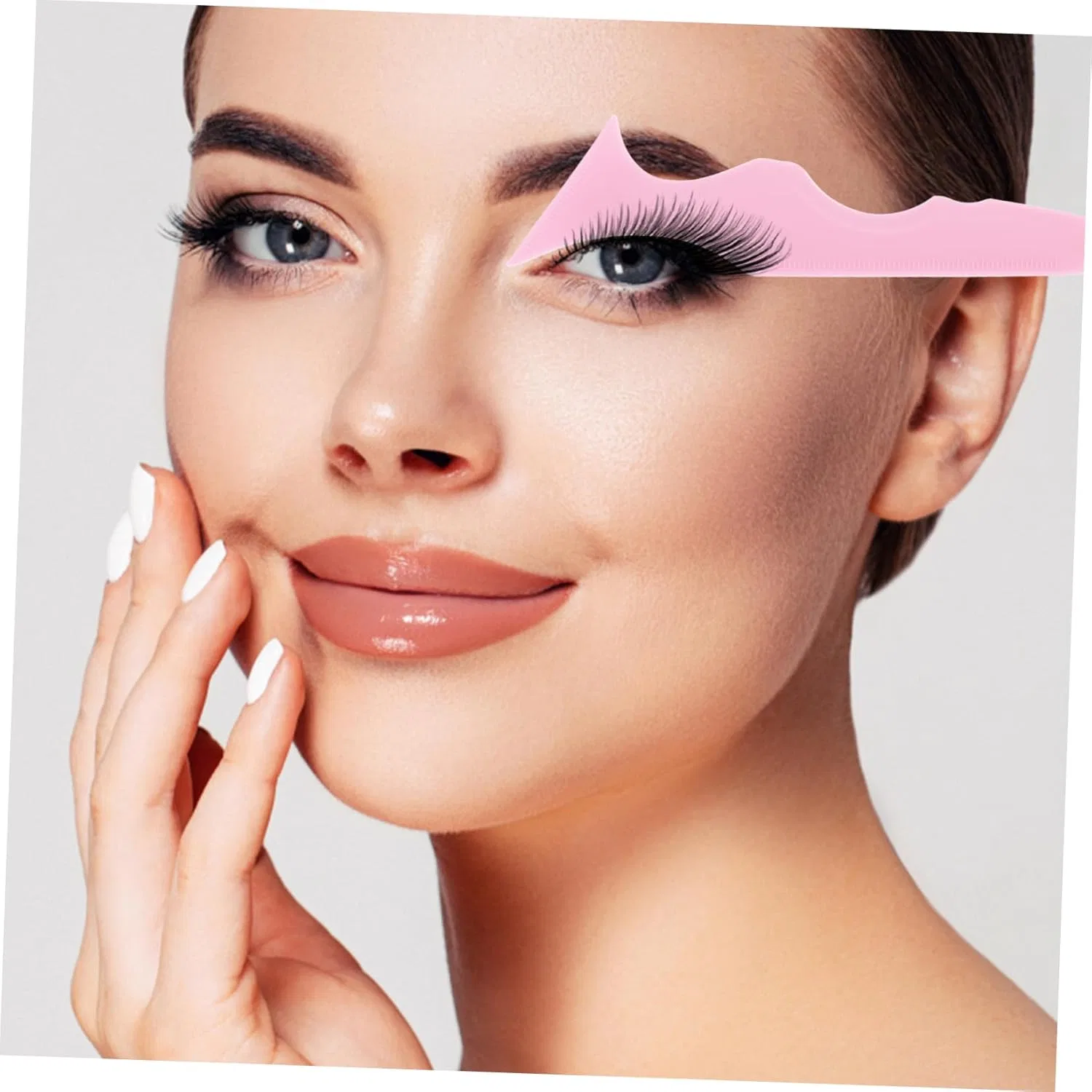 Подводка для глаз Silicone Beauty Ruler Soesfoufu, розовый — фото 3