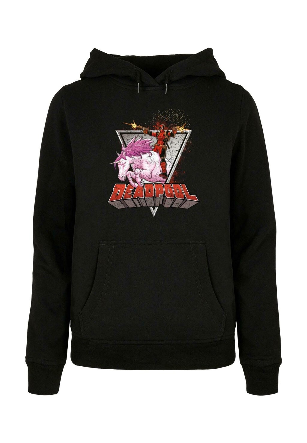 

Толстовка с капюшоном DEADPOOL RIDES A UNICORN ABSOLUTE CULT, черный
